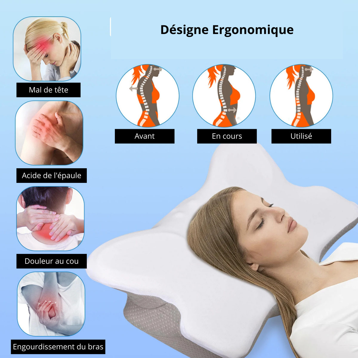 Oreiller orthopédique