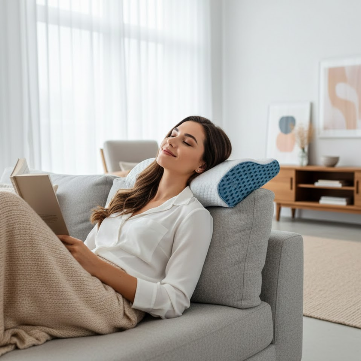 Oreiller ergonomique pour le confort cervical