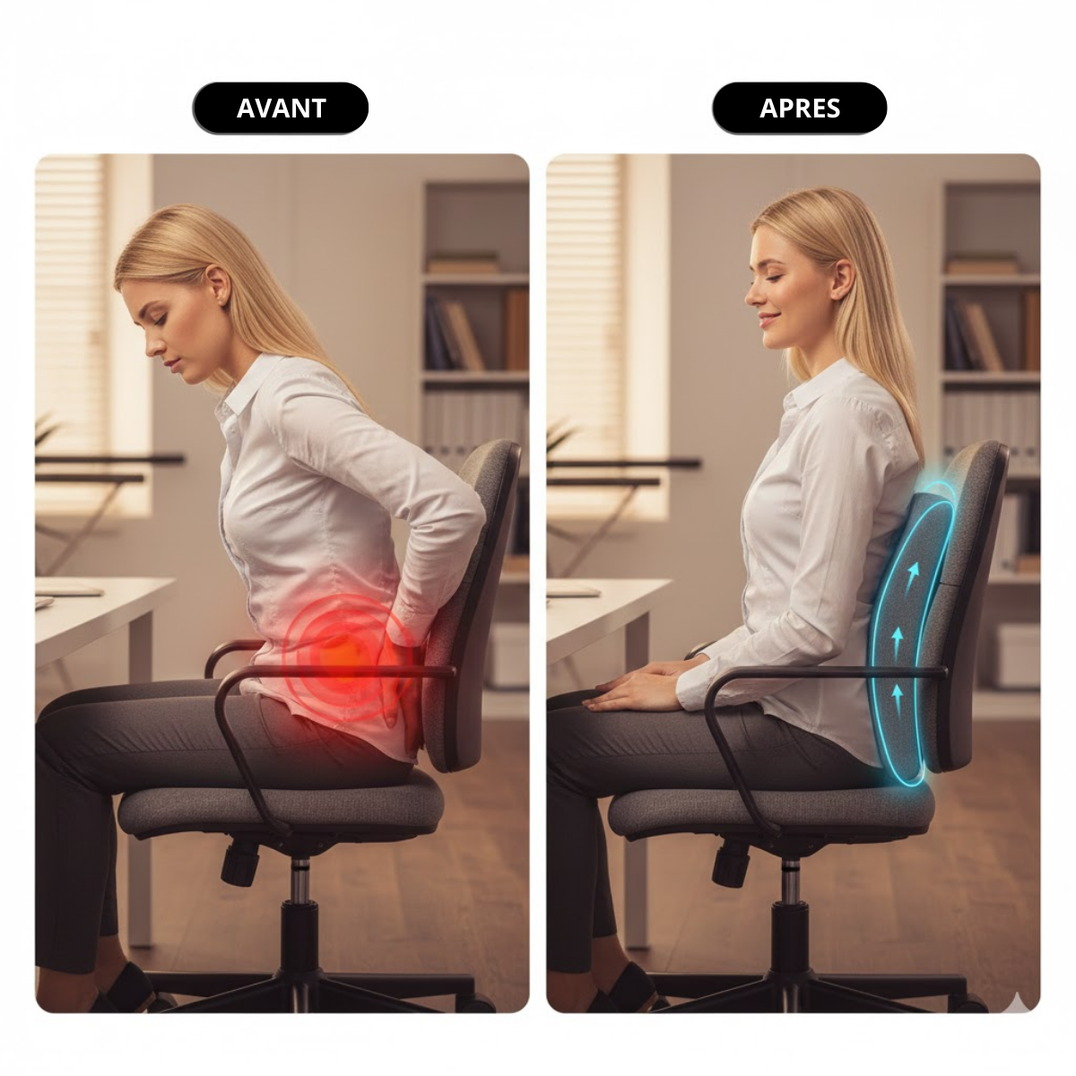 Coussin de chaise de bureau