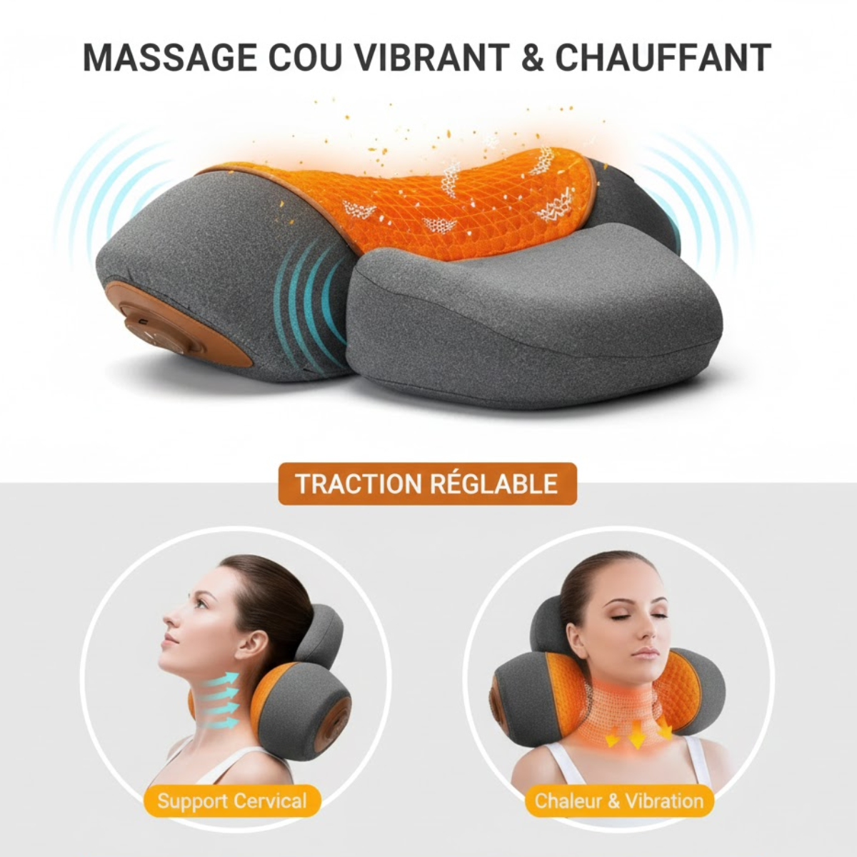 Coussin masseur cervical