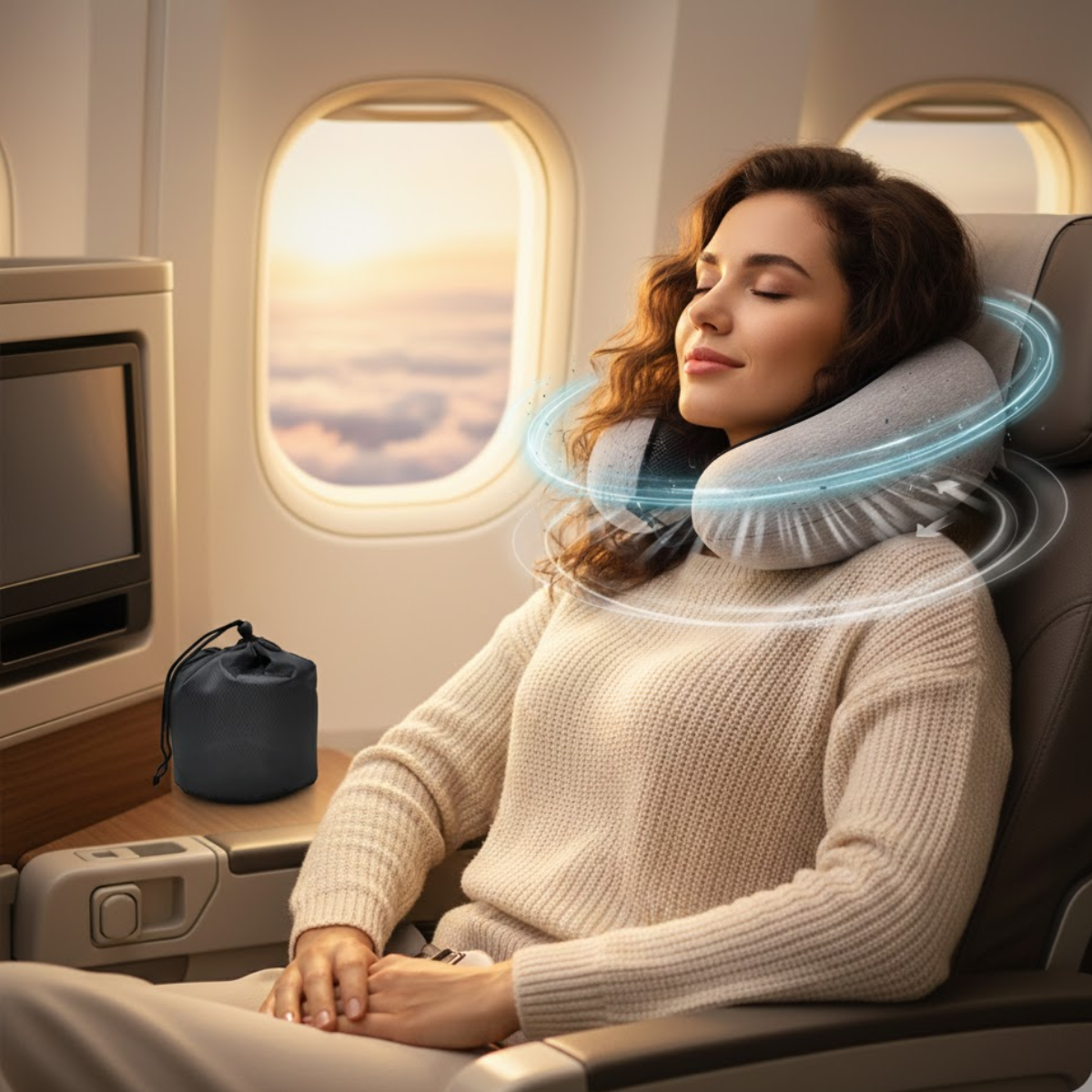 Oreiller de voyage ergonomique